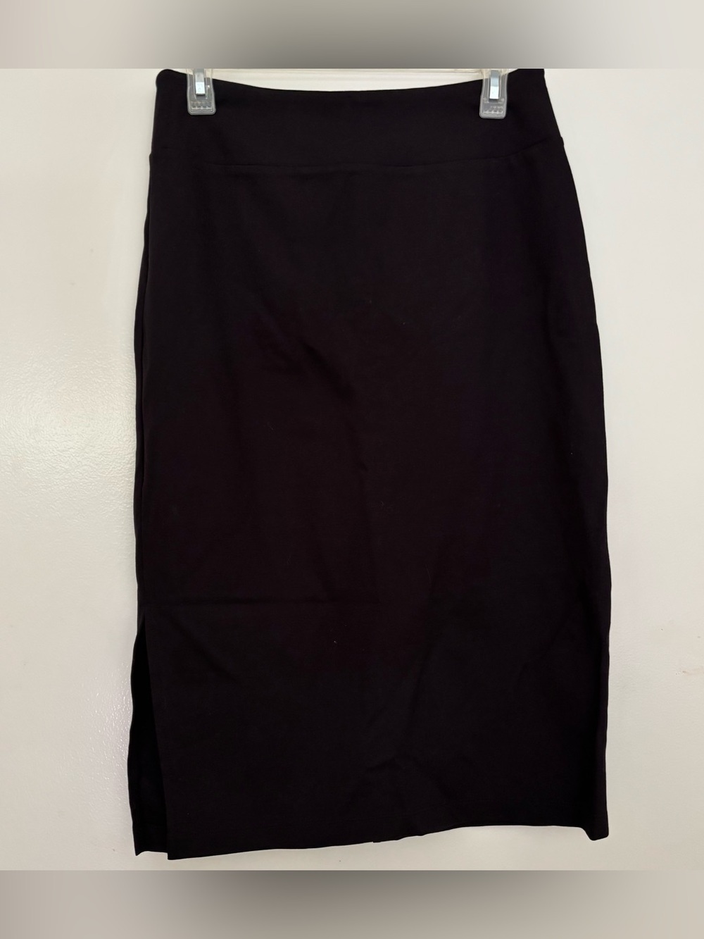 Nine West Stretchy Black Women's Pencil Skirt with Slit